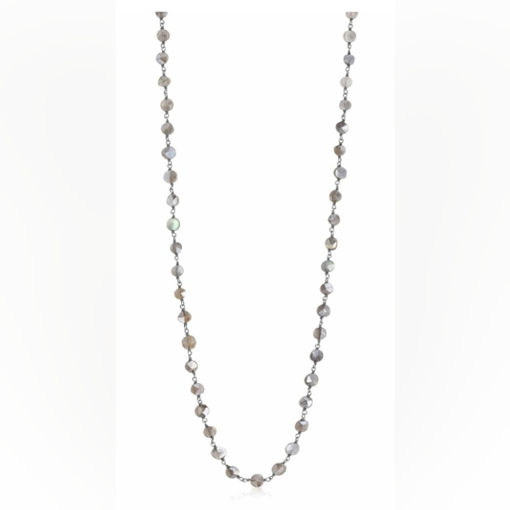 ela rae Diana Coin Labradorite Nexcklace